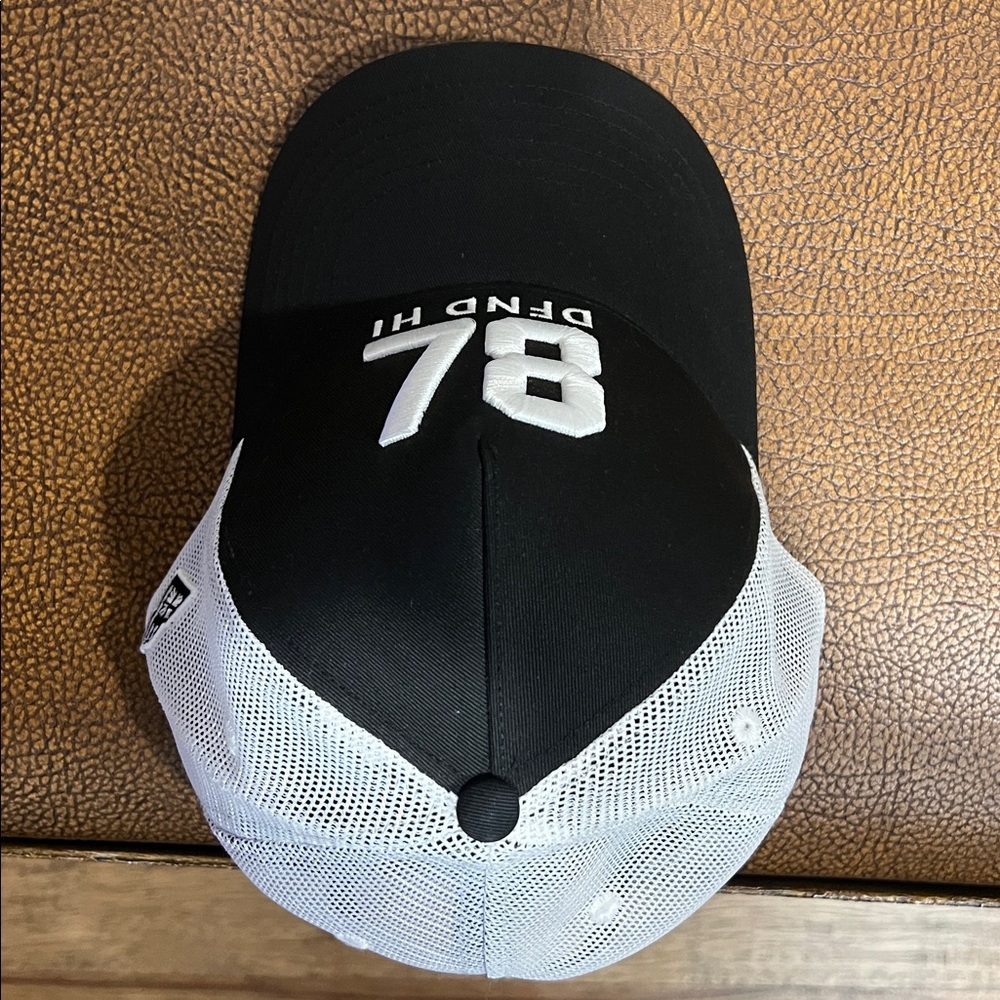 New Defend Hawaii “DFND HI” upside down 78 White & Black A-Frame Trucker Cap! - Picture 5 of 8